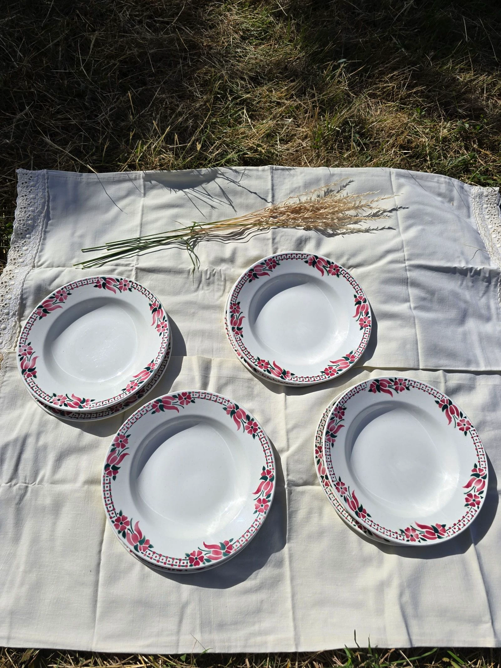 Juego de 8 platos Ceranord modelo Roubaix vajilla antigua – photo 3